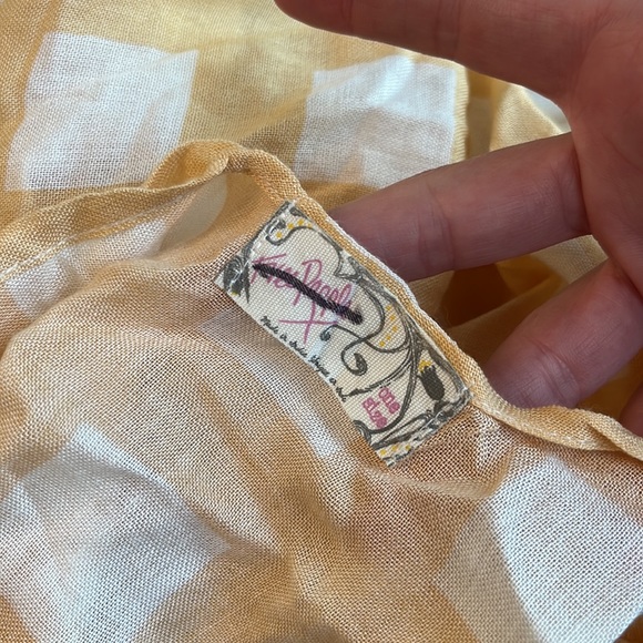 Free People Kenna Kimono Top Duster Gauzy Maxi ONE SIZE NWOT - Picture 3 of 4